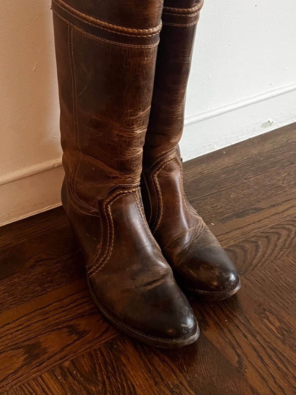 Antique brown Frye Jane 14L Boots - Picture 7 of 10